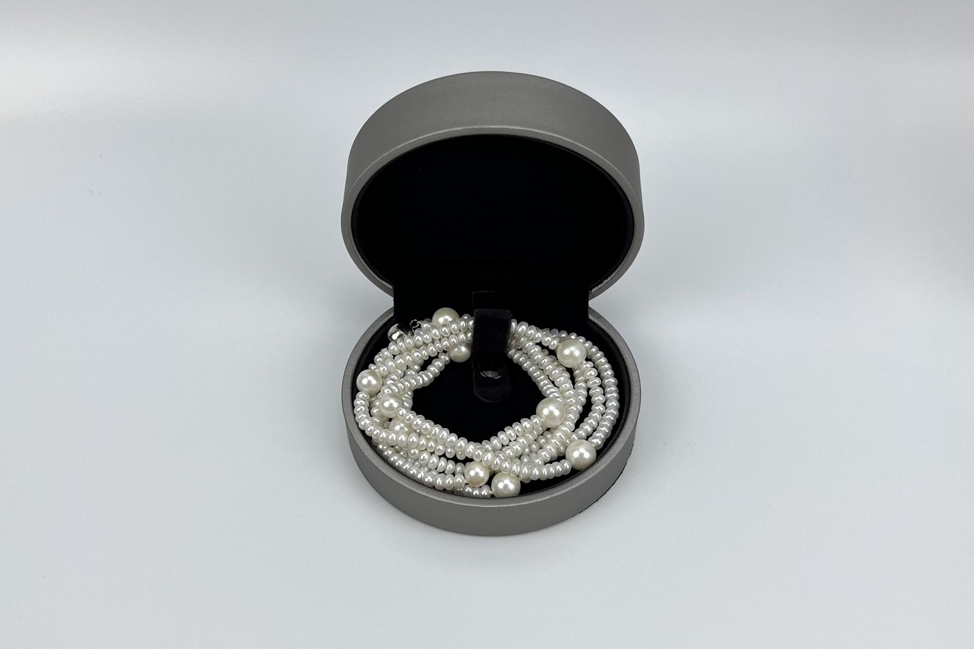 Упаковка КОЖА серебро