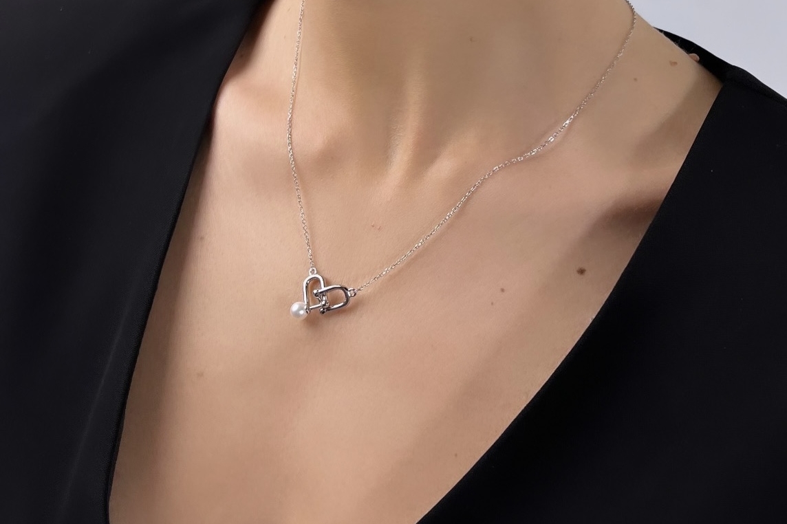 Подвеска с натуральным жемчугом ZUSS