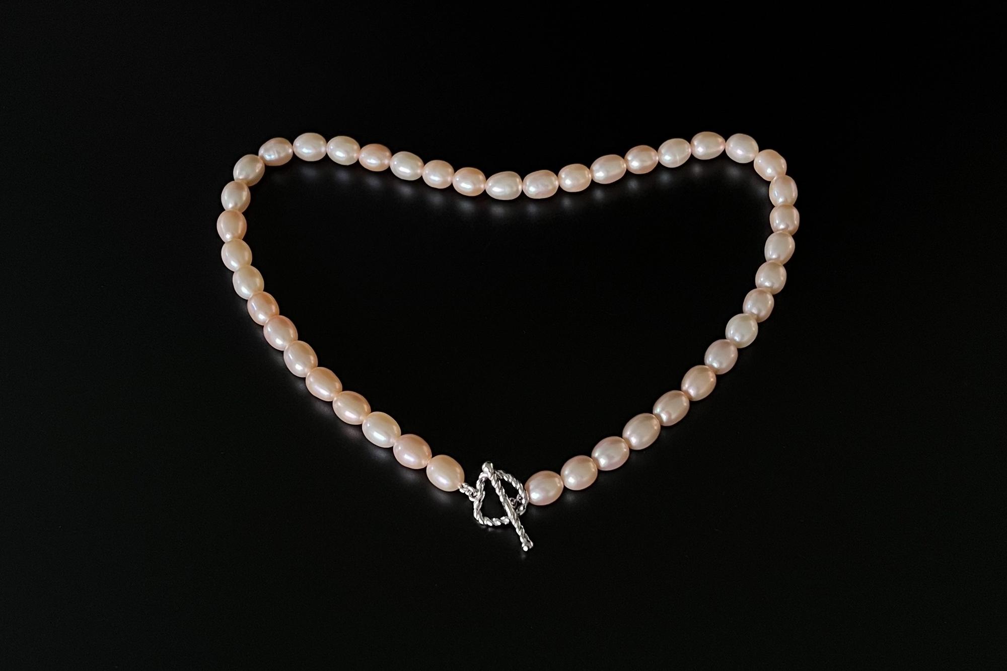 Чокер из натурального персикового жемчуга PEACHLOVE