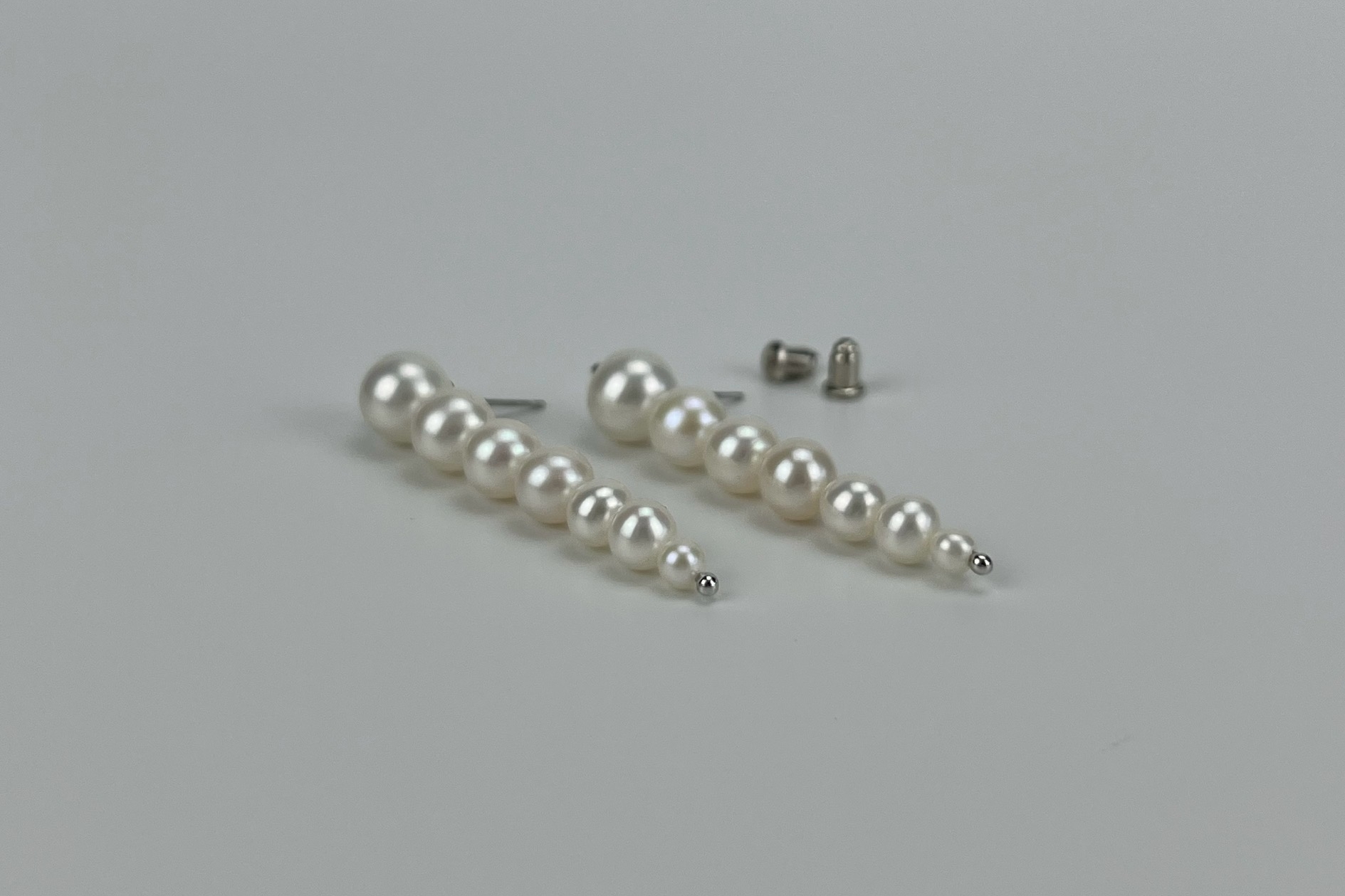 Серьги с натуральным жемчугом COMET