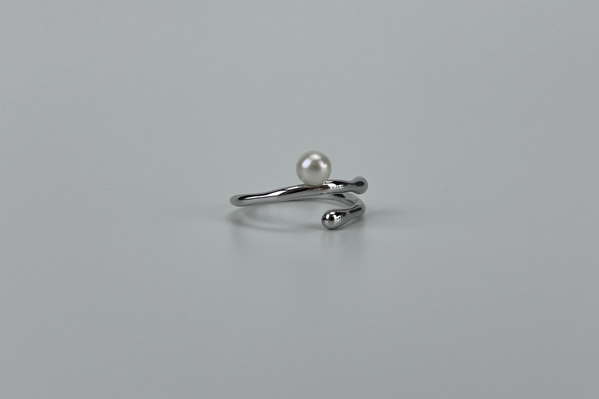 Кольцо с натуральным жемчугом PALLO