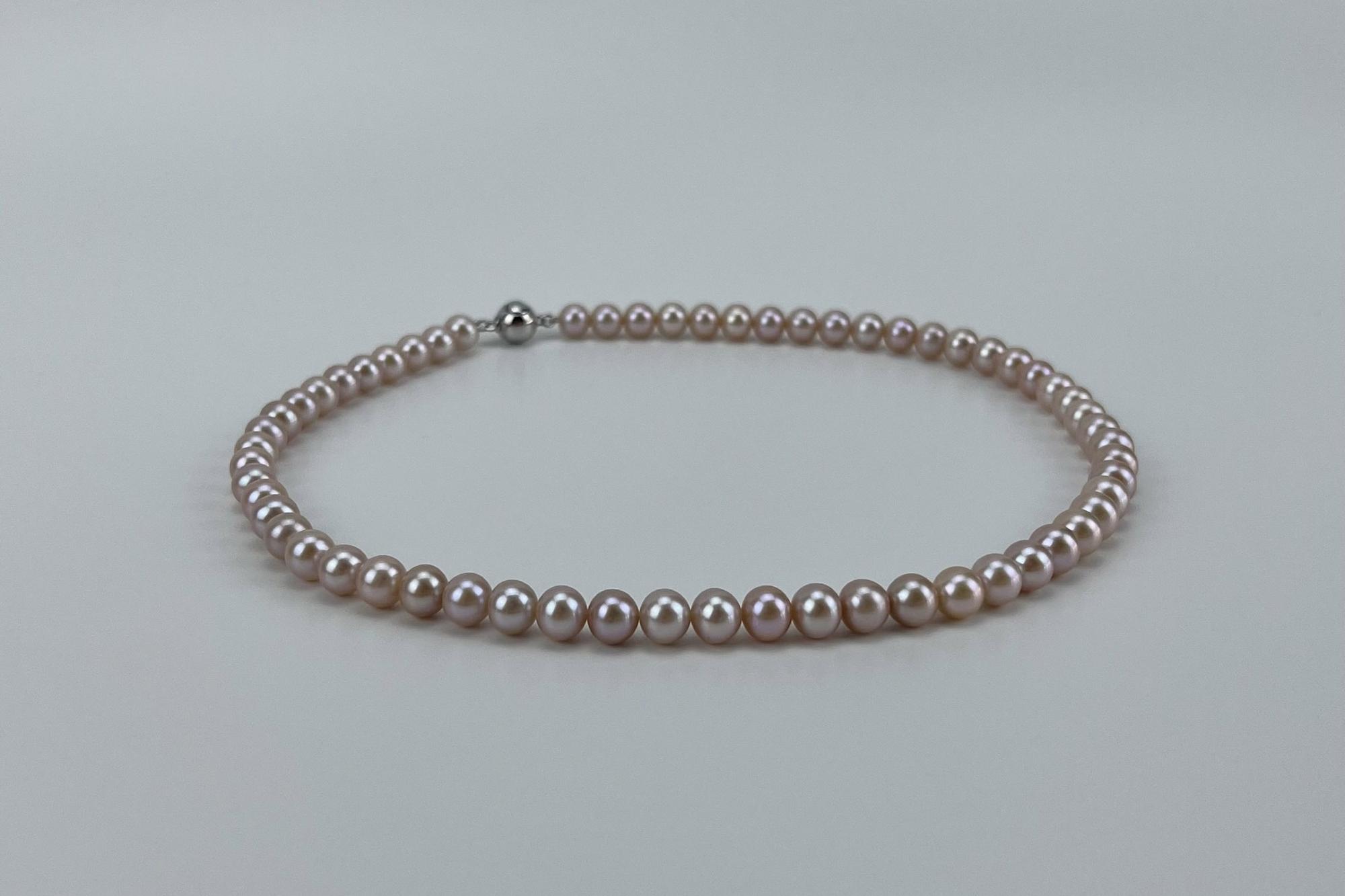 Чокер из розового натурального жемчуга ROSE