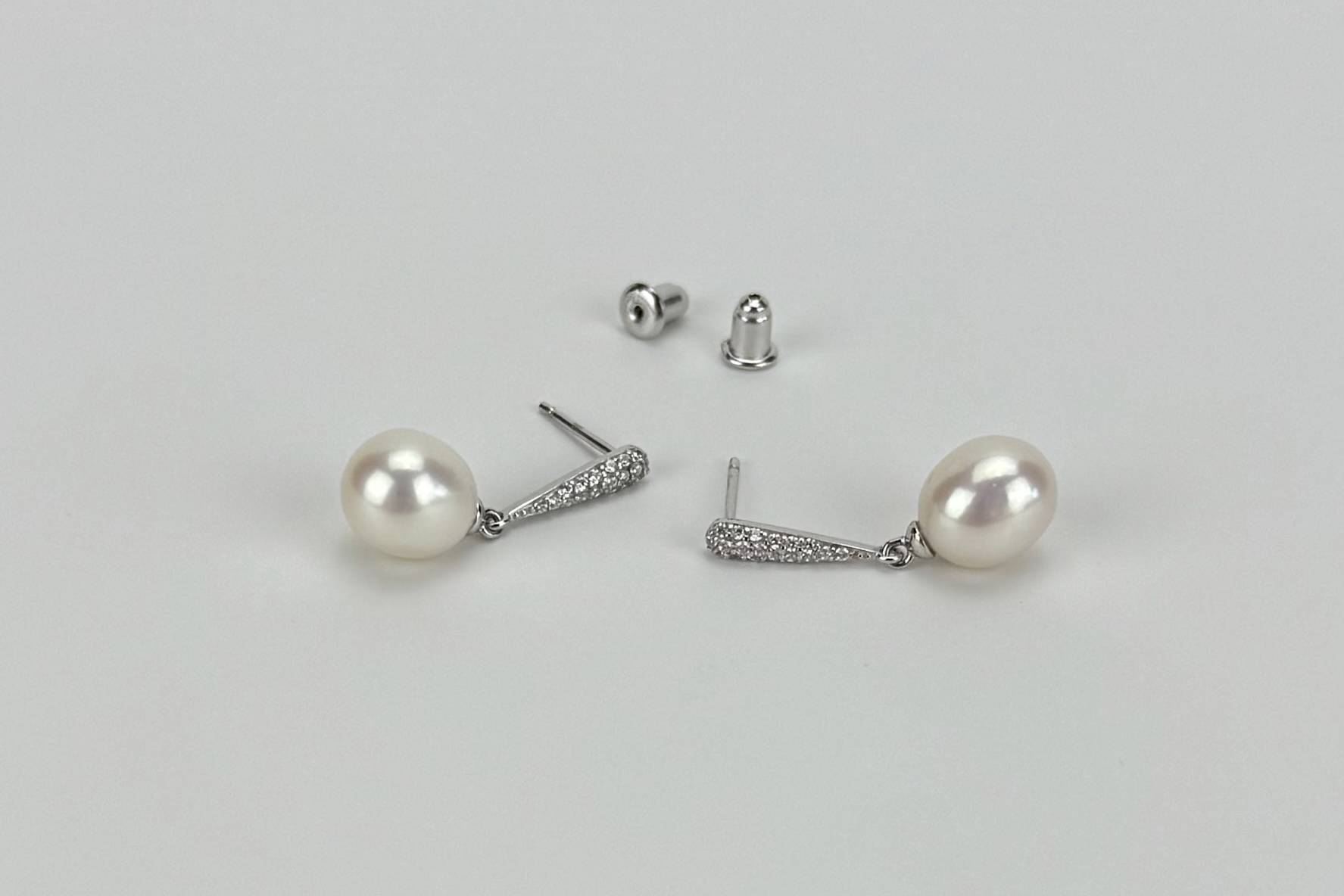 Серьги с натуральным жемчугом SHINE