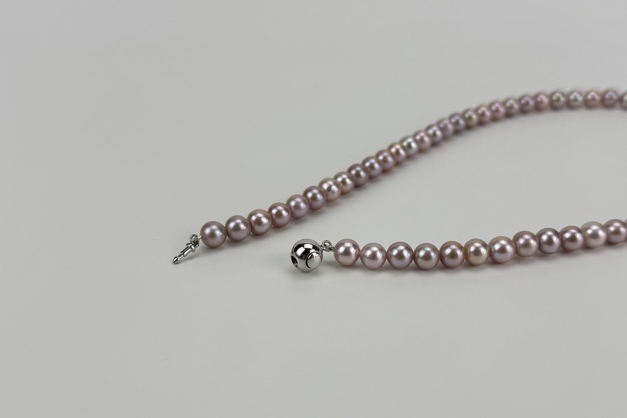 Чокер из натурального розового жемчуга SUNROSE