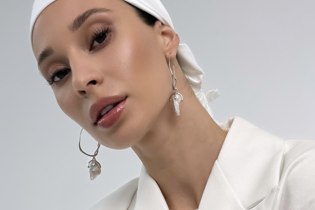 Серьги с жемчугом барокко REHAB