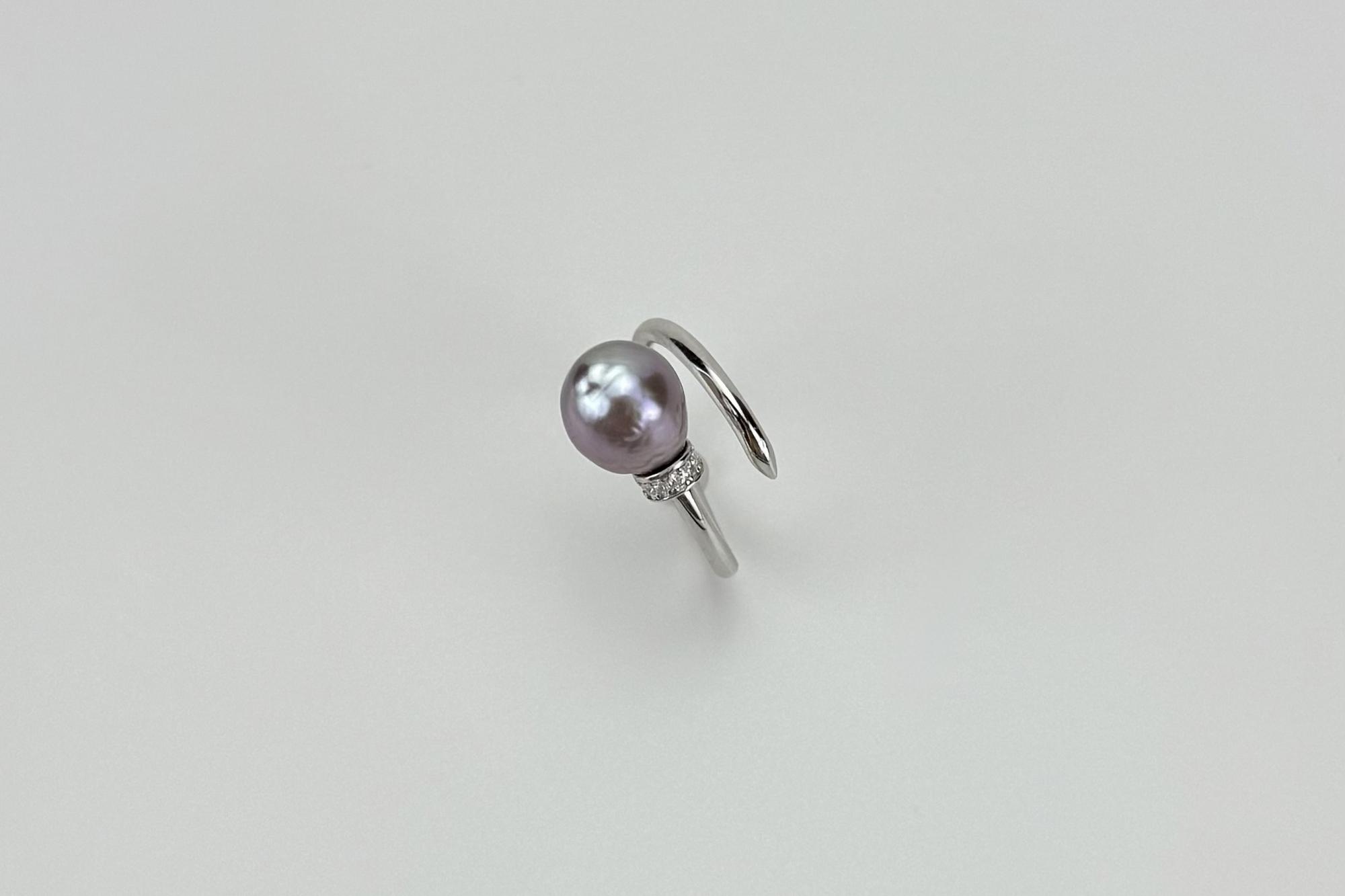 Кольцо с фиолетовым жемчугом MANIFISTO VIOLET