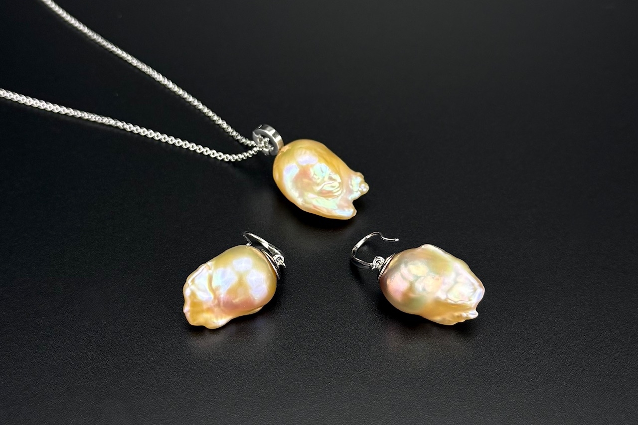 Комплект украшений с жемчугом барокко SUNMUSK