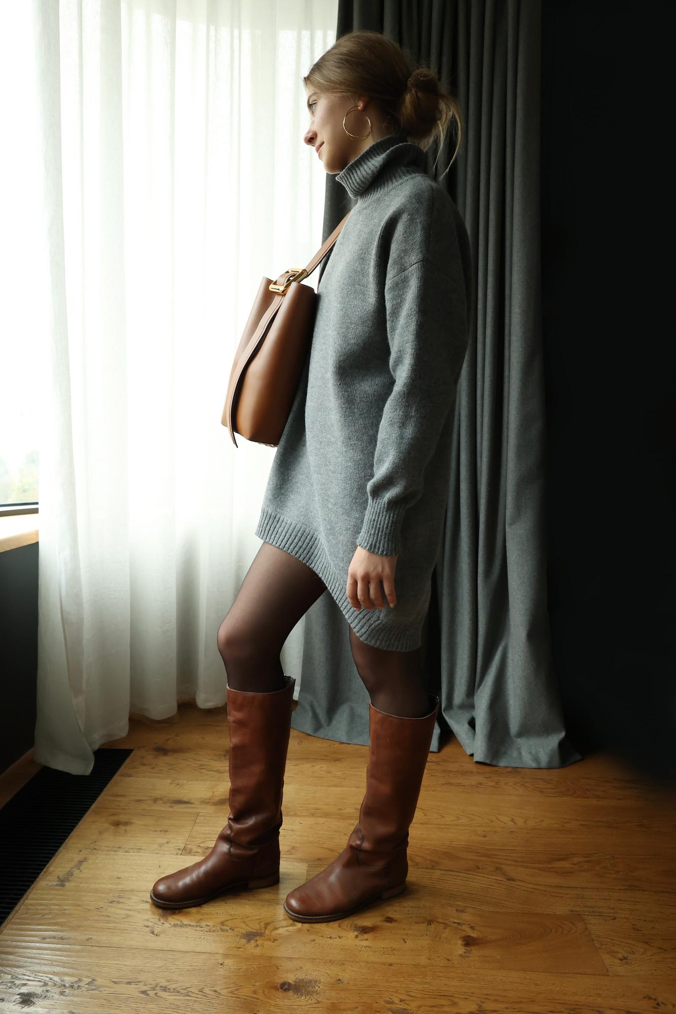 Платье из шерсти мериноса