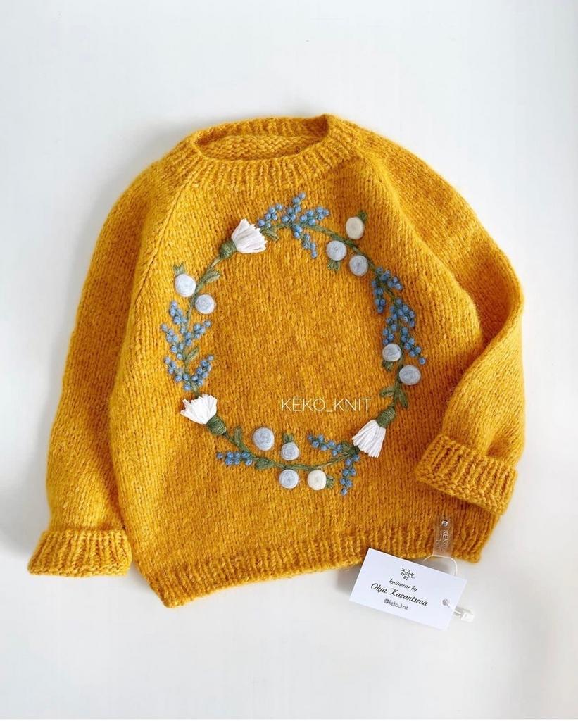 ВЫШИВКА "ВЕНОК С ВАСИЛЬКАМИ"