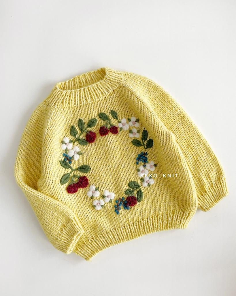 ВЫШИВКА "ВЕНОК С МАЛИНКАМИ"