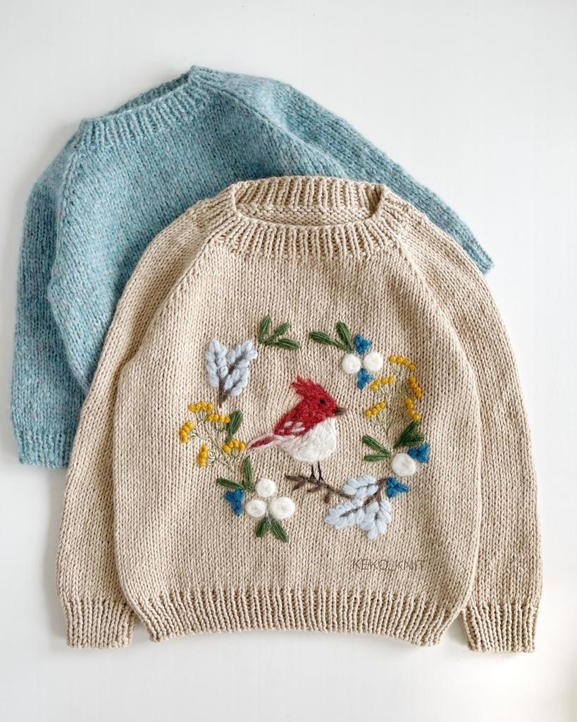 ВЫШИВКА "ВЕНОК С ПТИЧКОЙ"