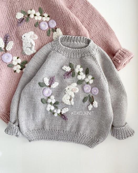 ВЫШИВКА "ВЕНОК С ЗАЙЧИКОМ"