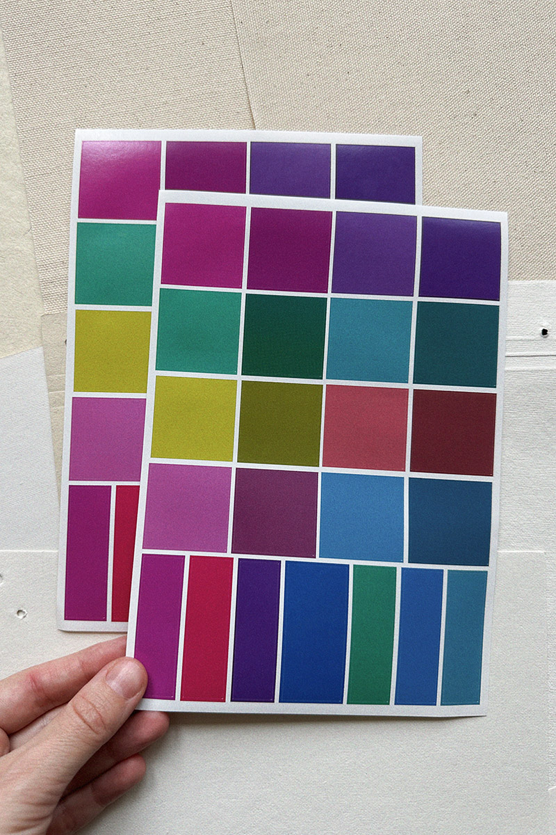 Лист наклеек «Мяу»  - сет из 2 листов А5