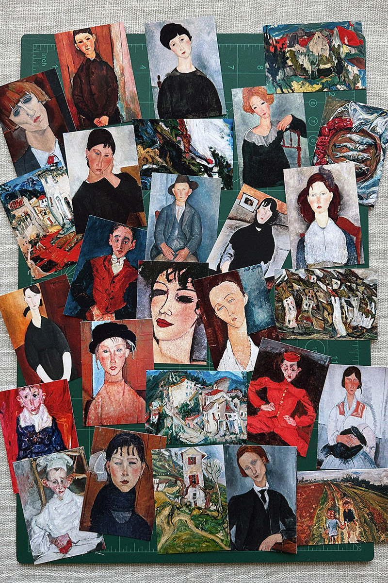 Наклейки «Модильяни и Сутин» - 27 штук