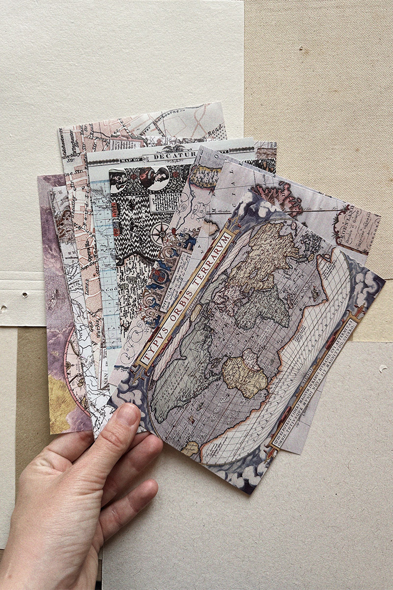 Бумага-самоклейка «Карты»