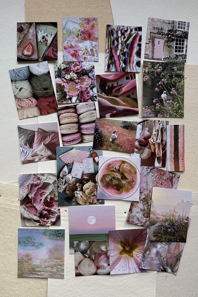 Розово-зеленые наклейки