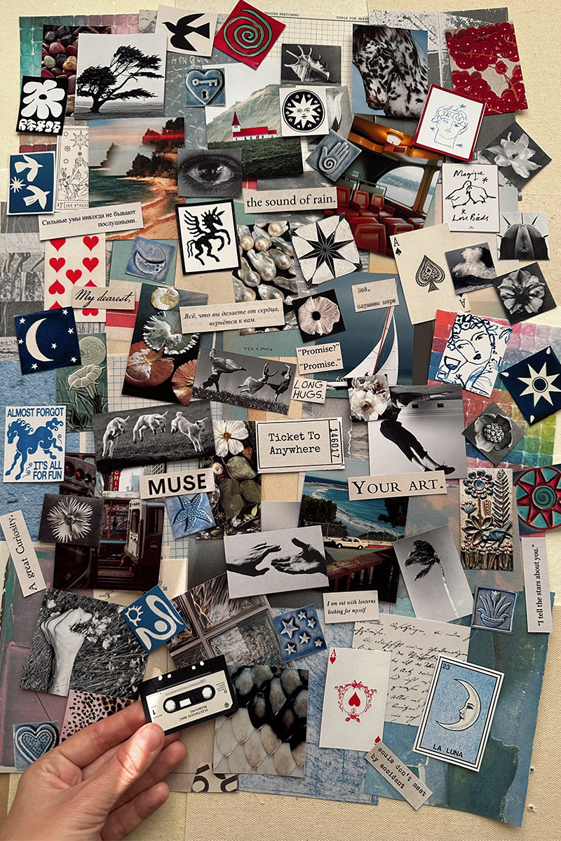 Большой набор для коллажей (97 наклеек)