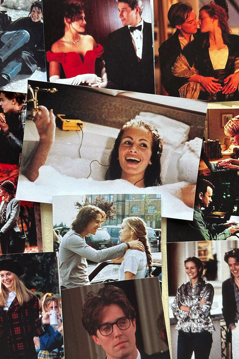 Наклейки «Ромкомы 90х»