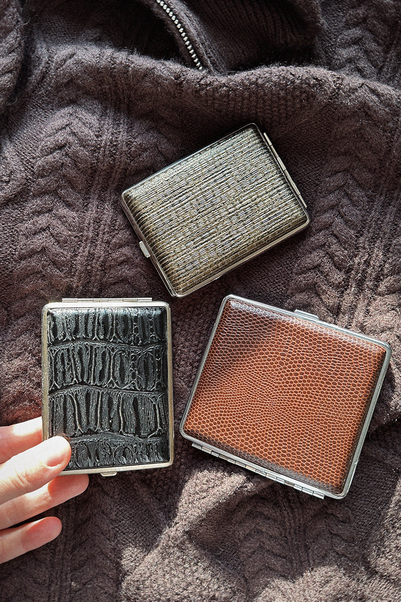 Винтажная коробочка-портсигар 3 вида