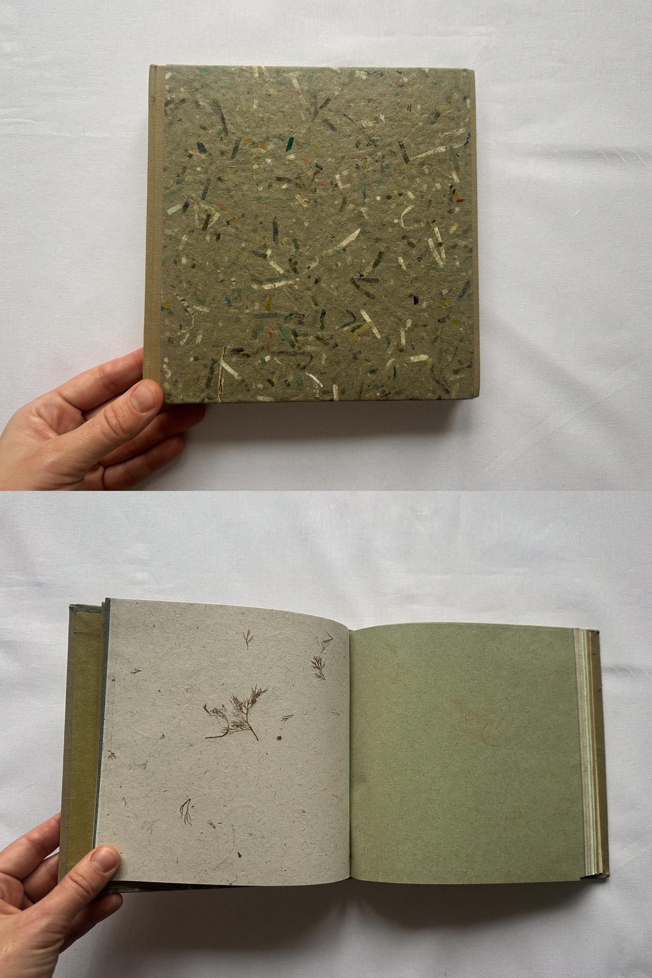 Блокнот с цветной бумагой ручной работы