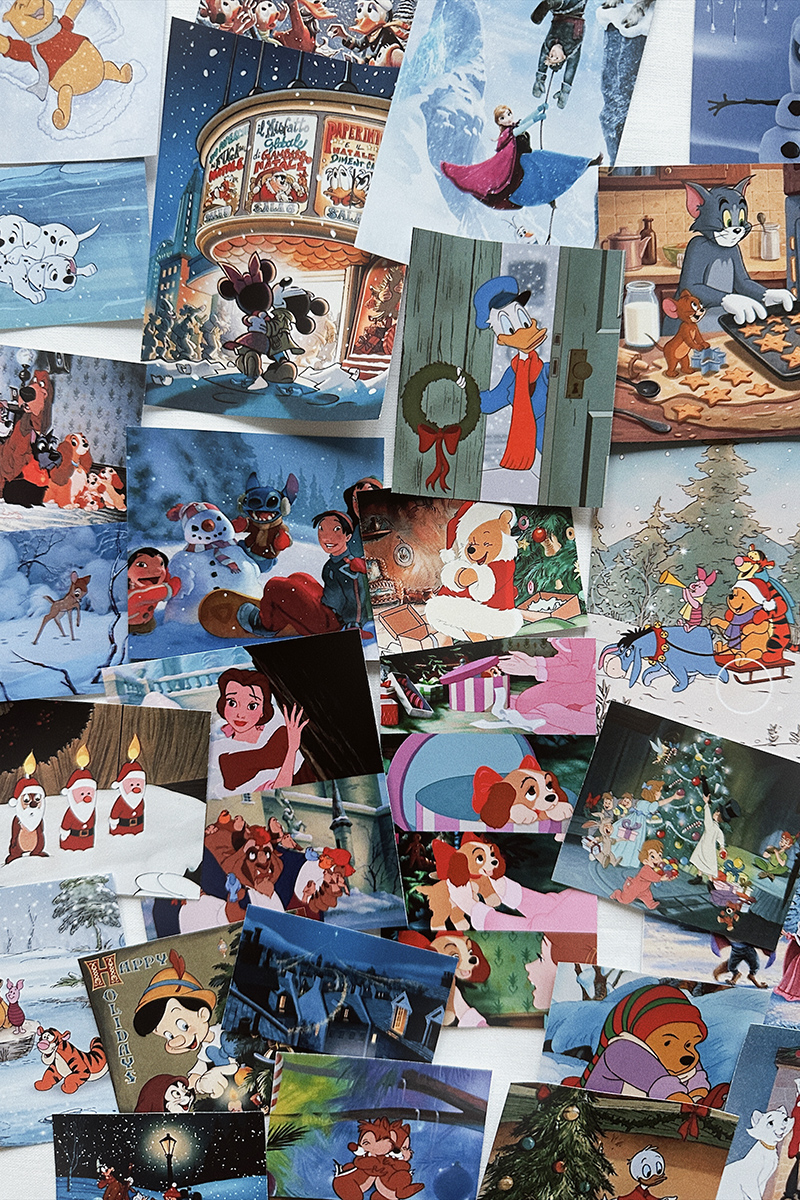 Наклейки «Зимние мультфильмы»