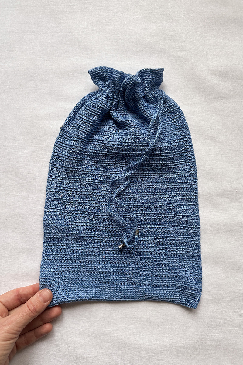 Вязаный мешочек для блокнота