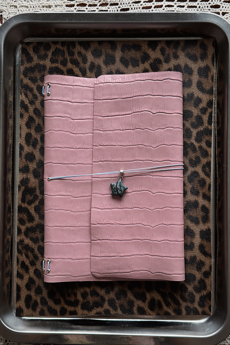 Блокнот розовый крок А5 со звездочкой