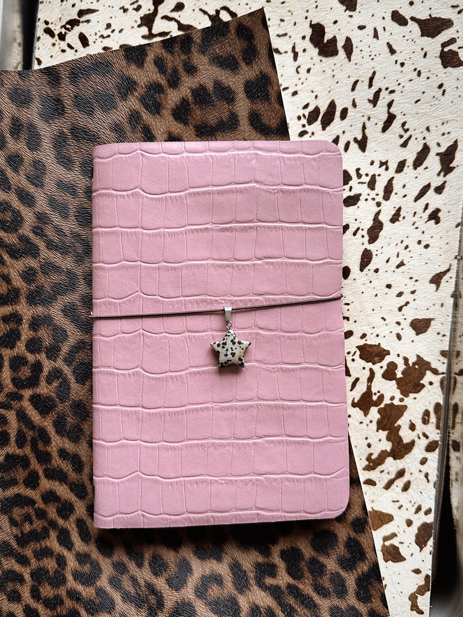 Блокнот розовый крок B6