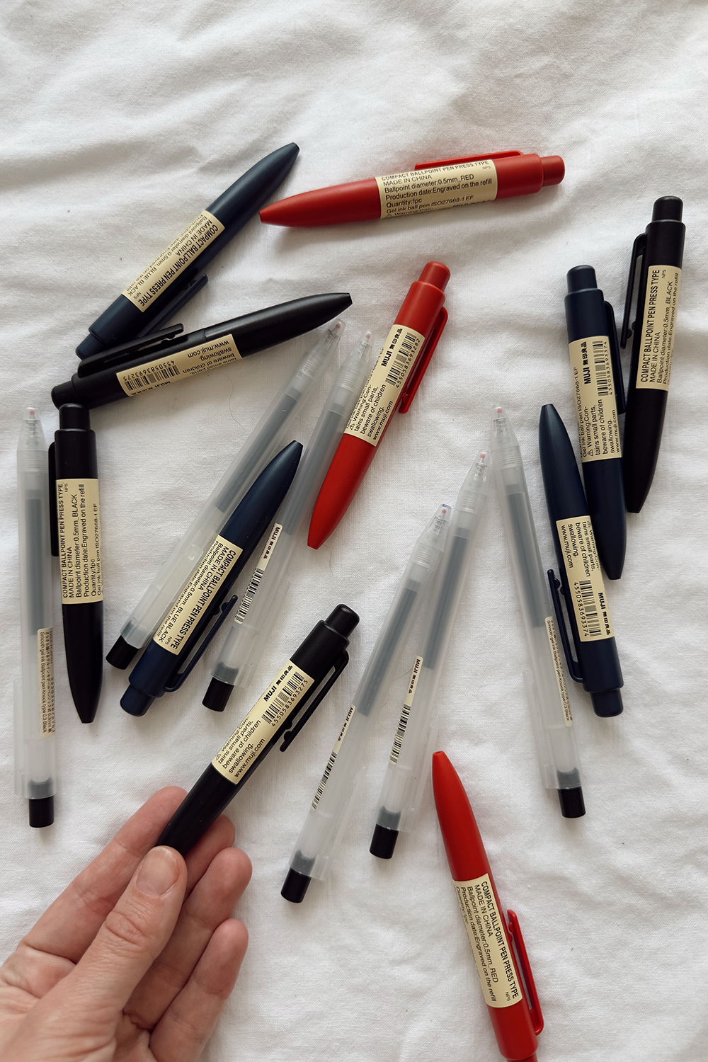 Ручки Muji в ассортименте