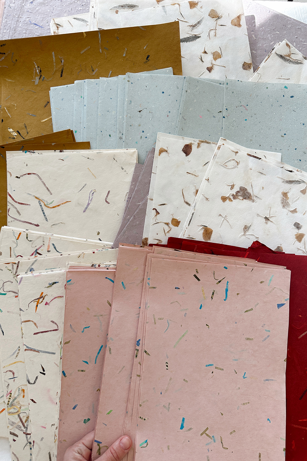 Набор бумаги из Индии 7 листов