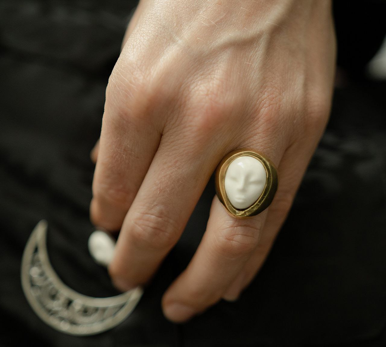 Перстень "Монгольская принцесса" в ювелирной бронзе