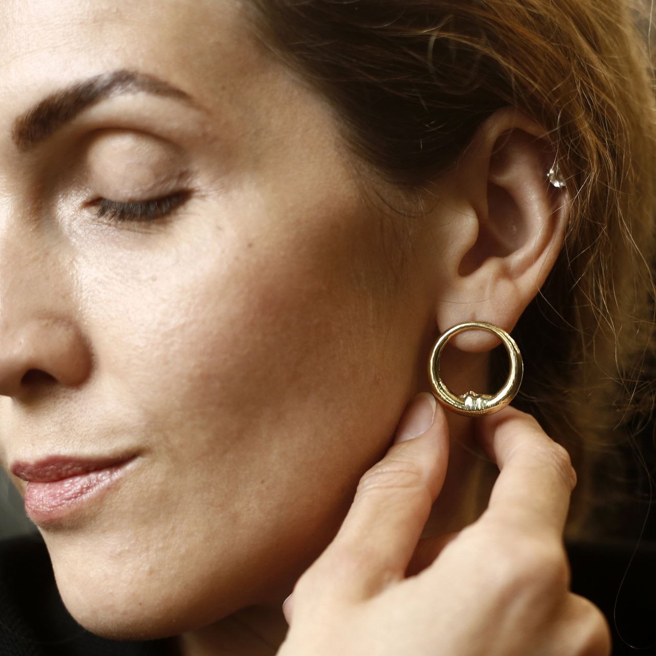 Серьги "Лунный лик"