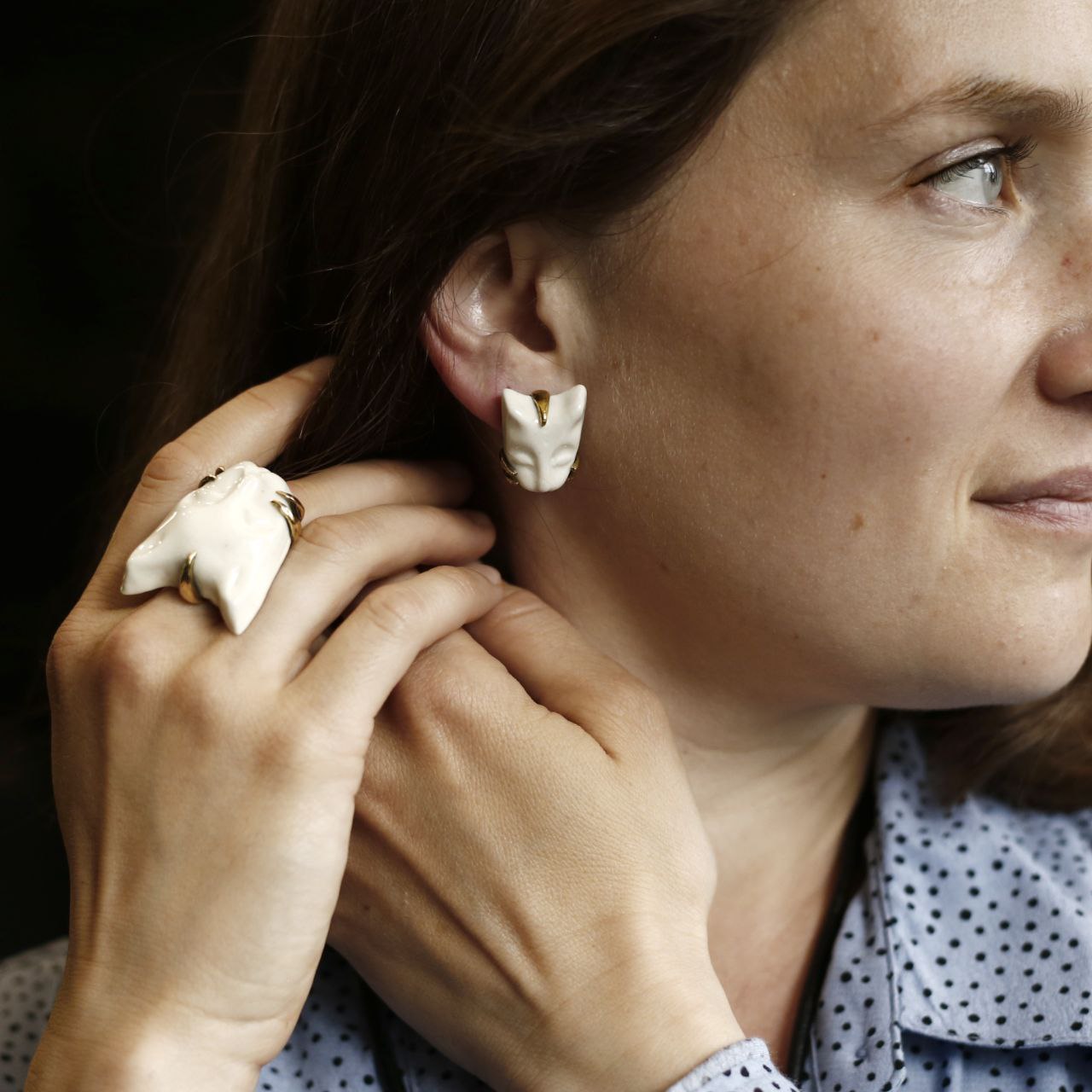 Серьги "Кошки"