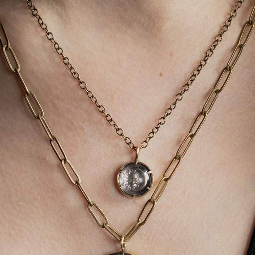 Колье "СолнцеЛуна"  маленькое