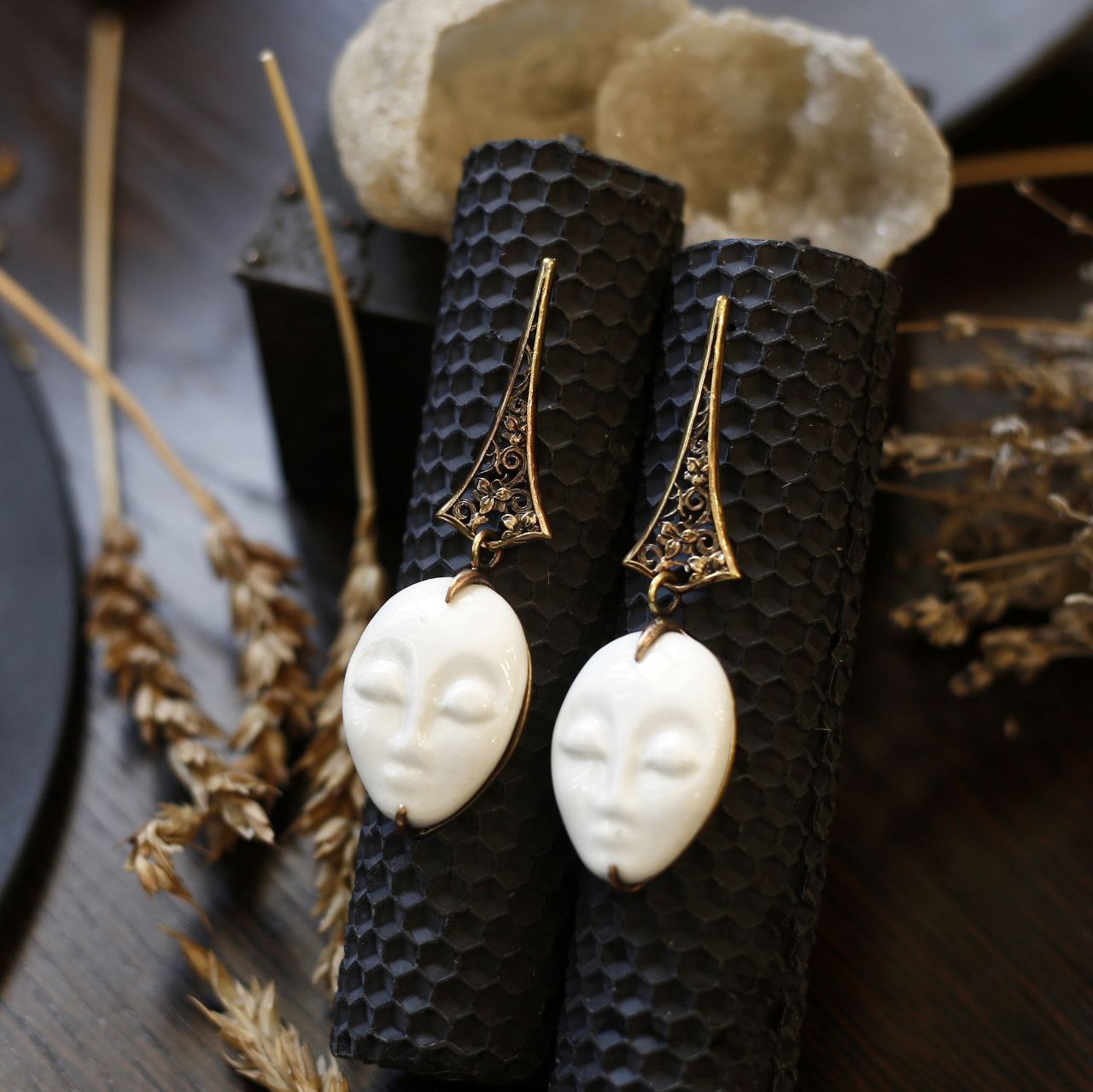 Серьги "Монгольская принцесса"  удлинённые