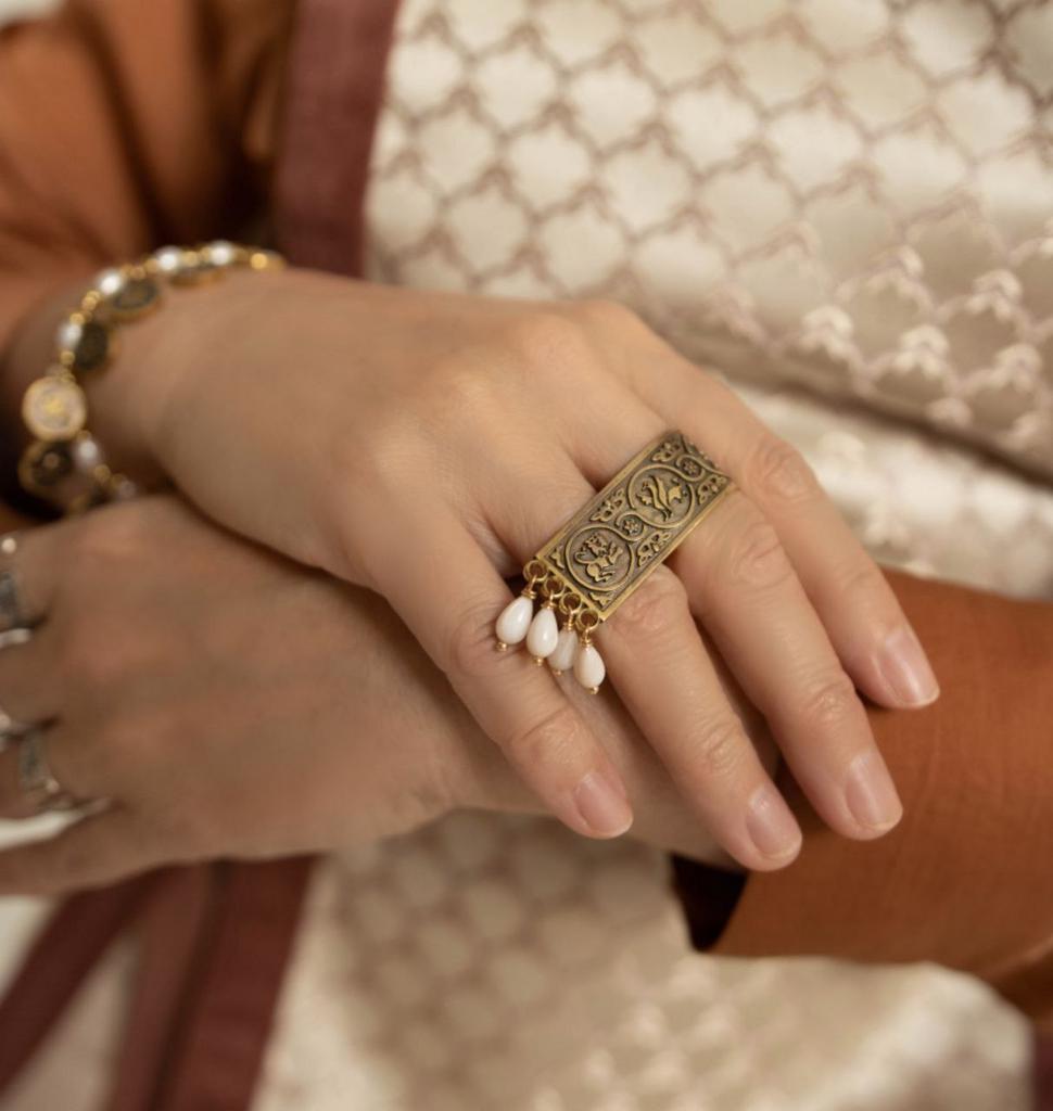 Кольцо "Явное" в ювелирной бронзе