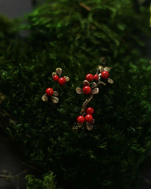 Серьги "Толокнянка"