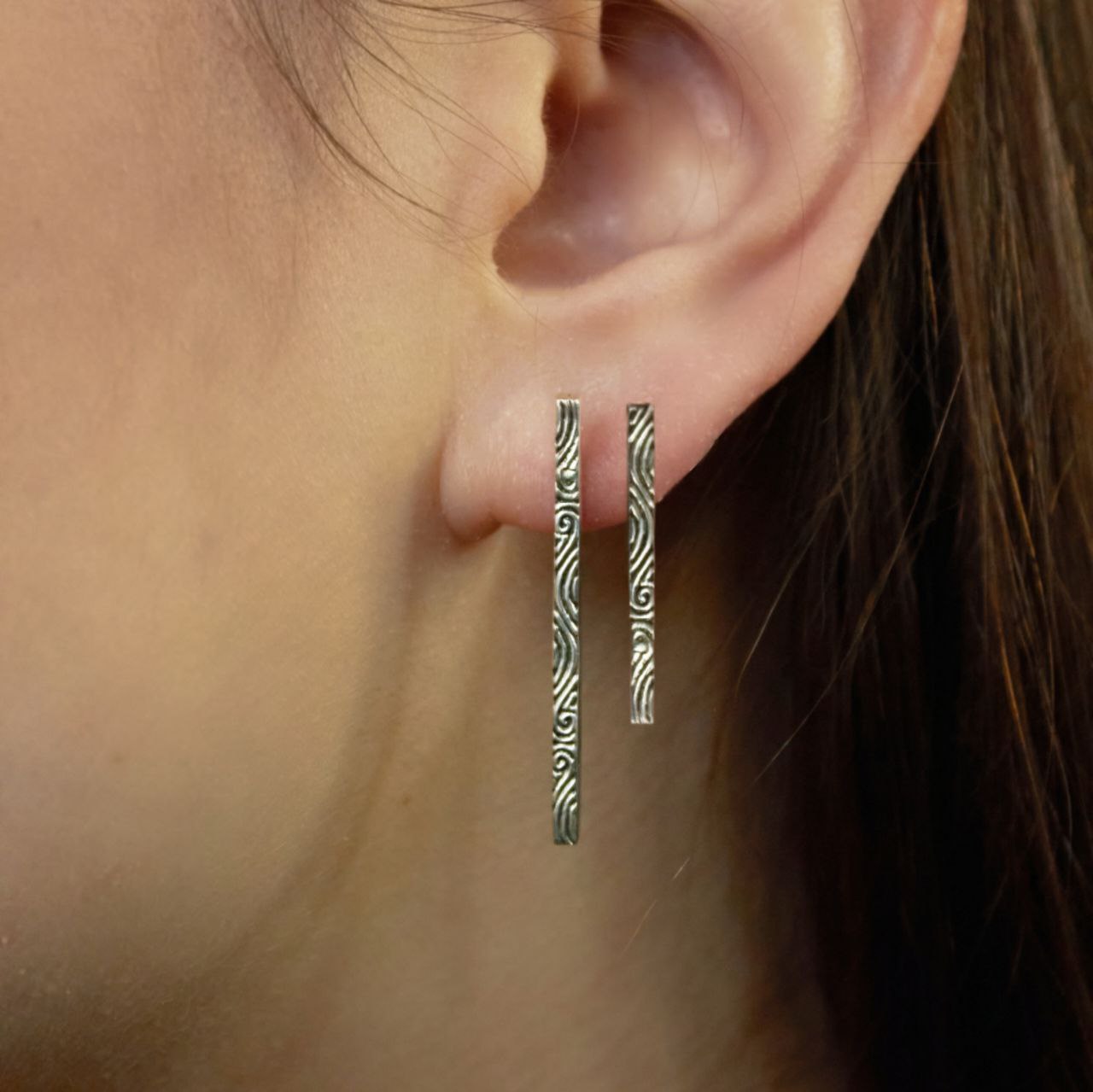 Серьги "Чешуйки"