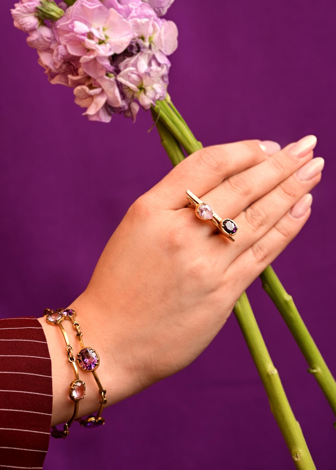 Кольцо "Искры" в бронзе