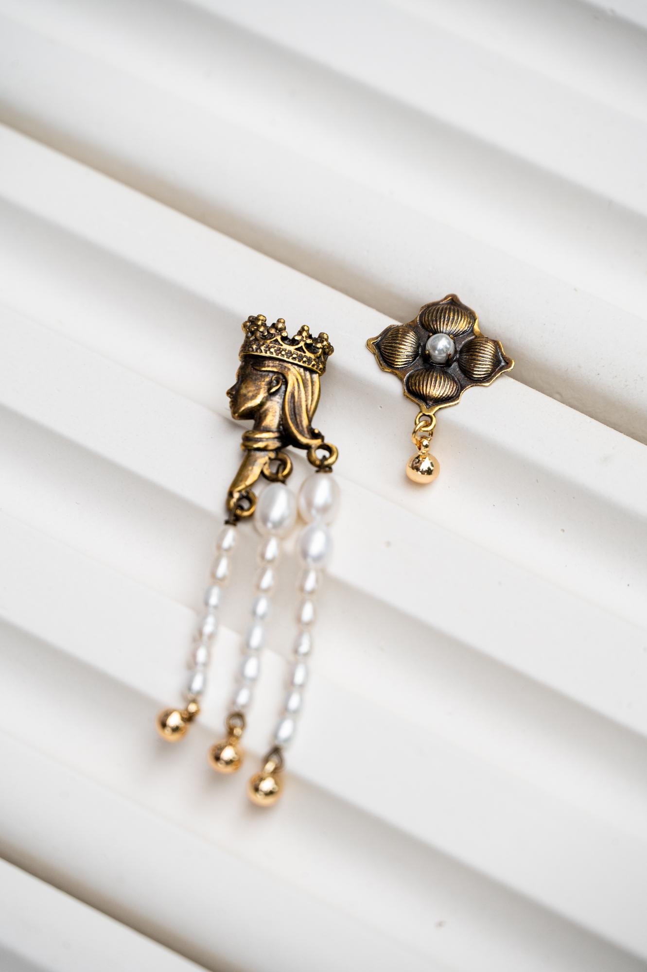 Серьги "Алконост" большие