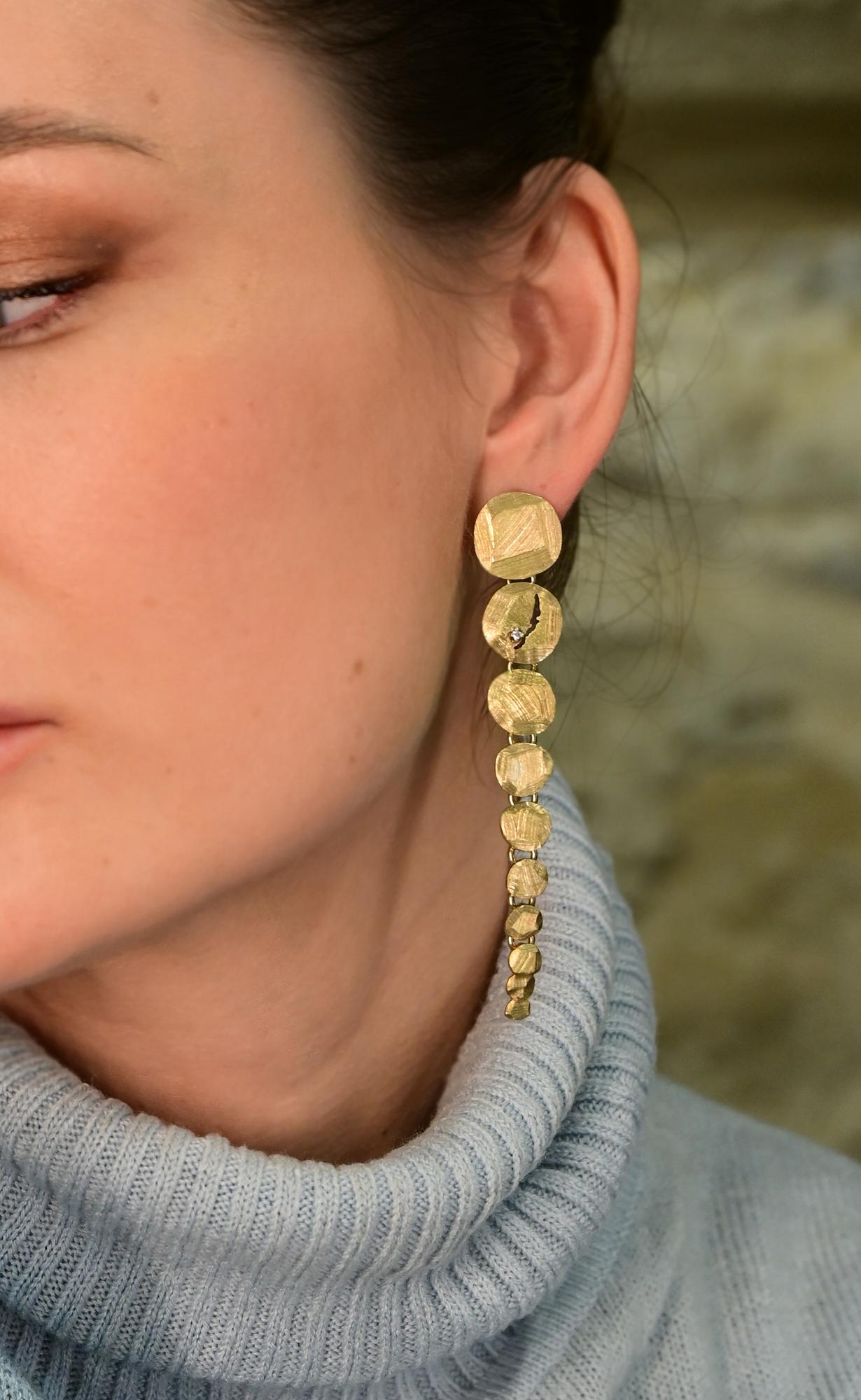 Ассиметричные серьги "Саяна"