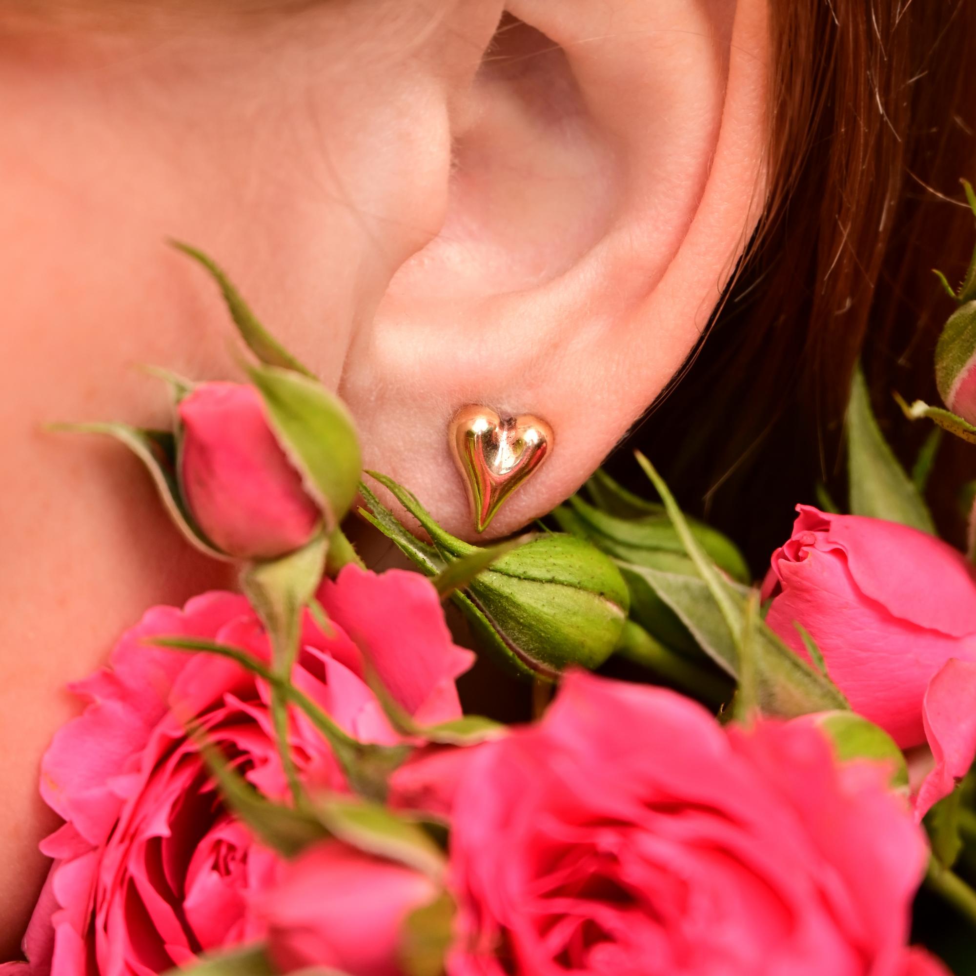 Серьги "Сердечки" мини