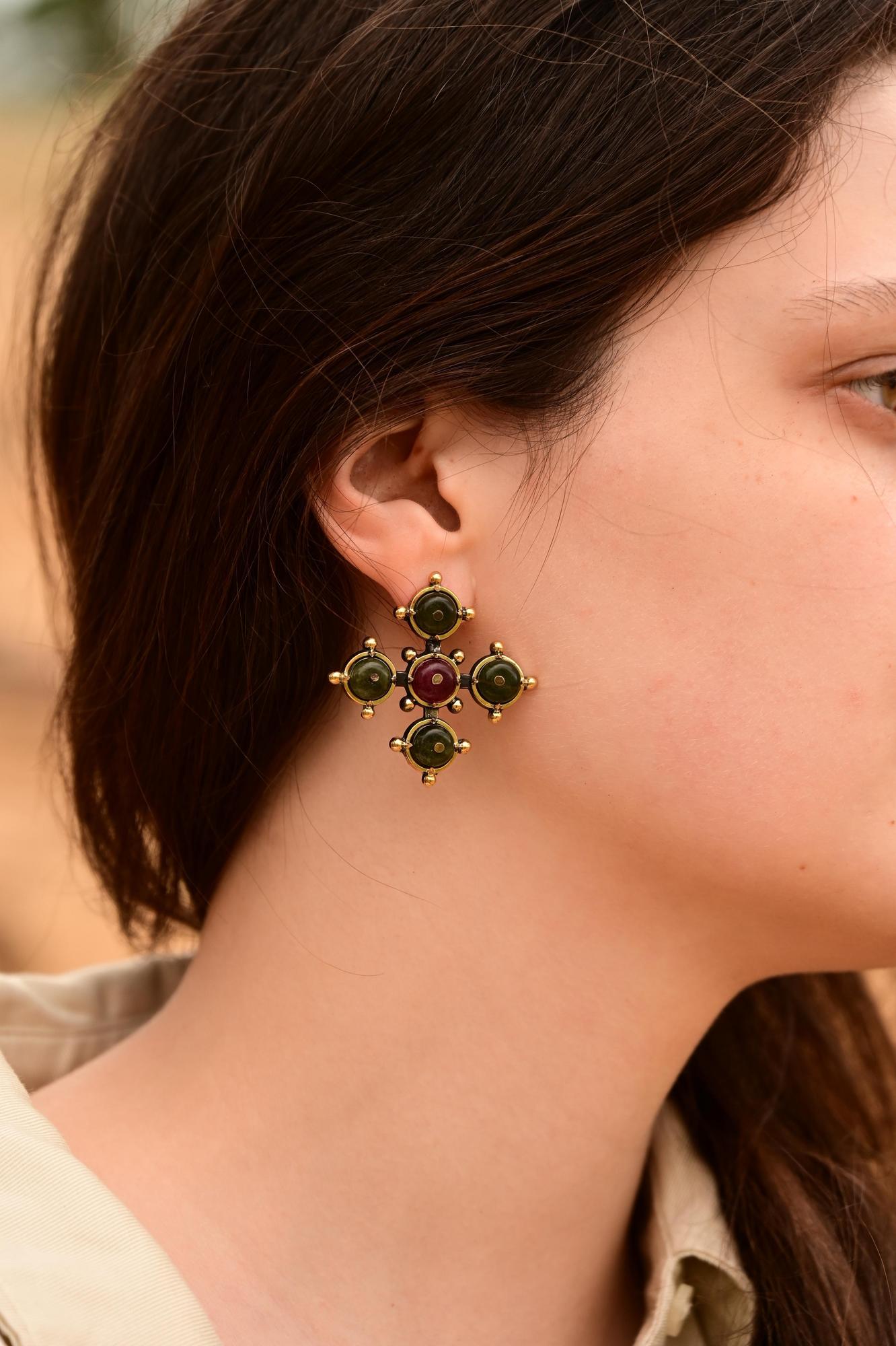 Серьги "Ягодки"