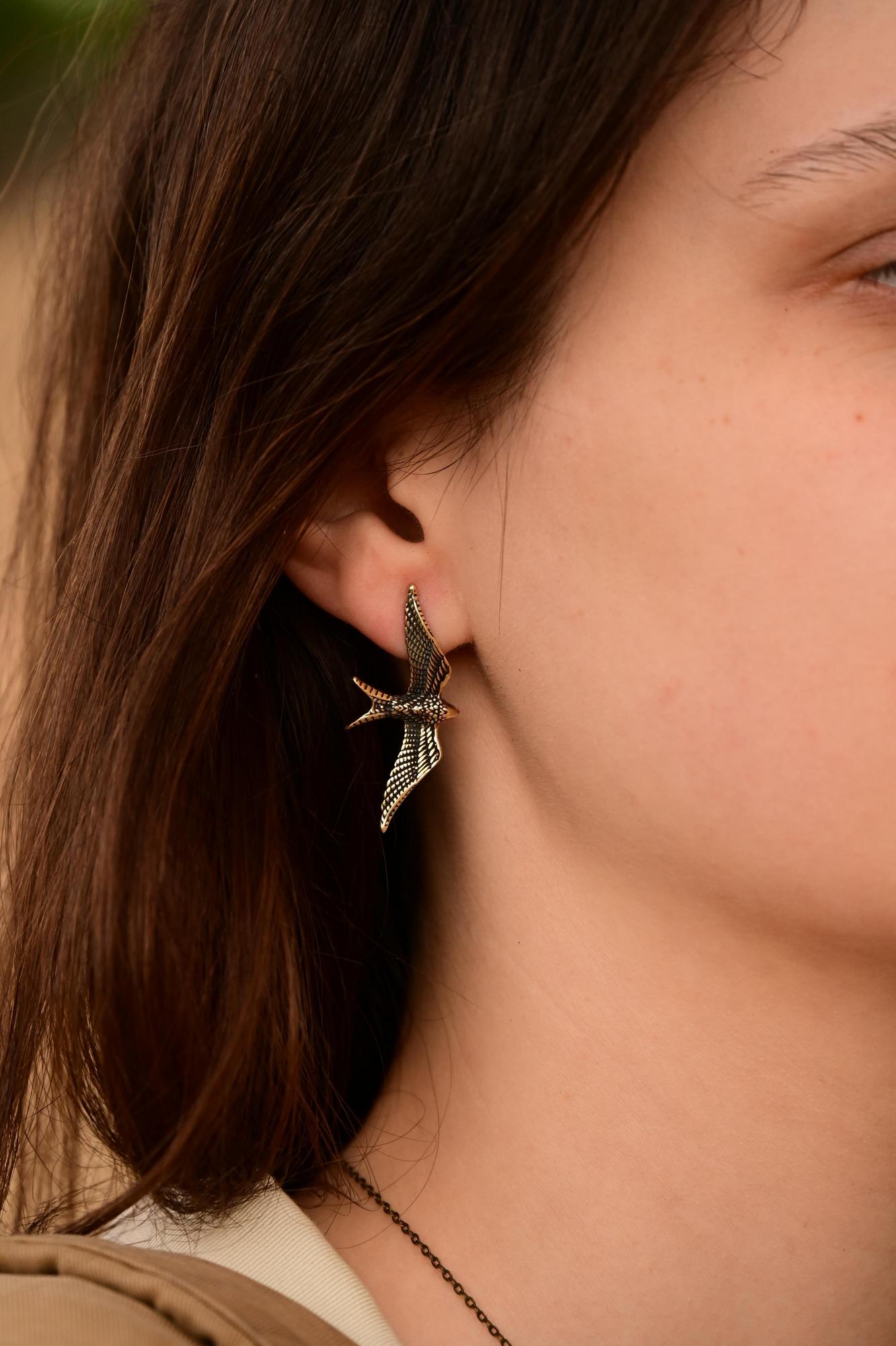 Серьги "Стриж"