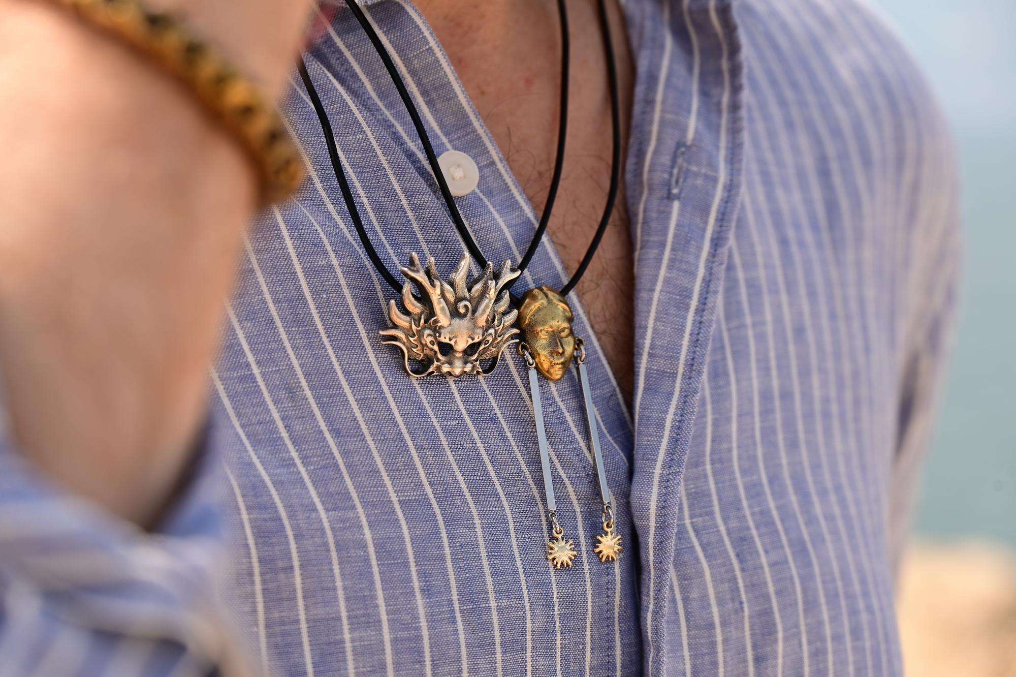 Пара подвесок "Дева и Дракон"