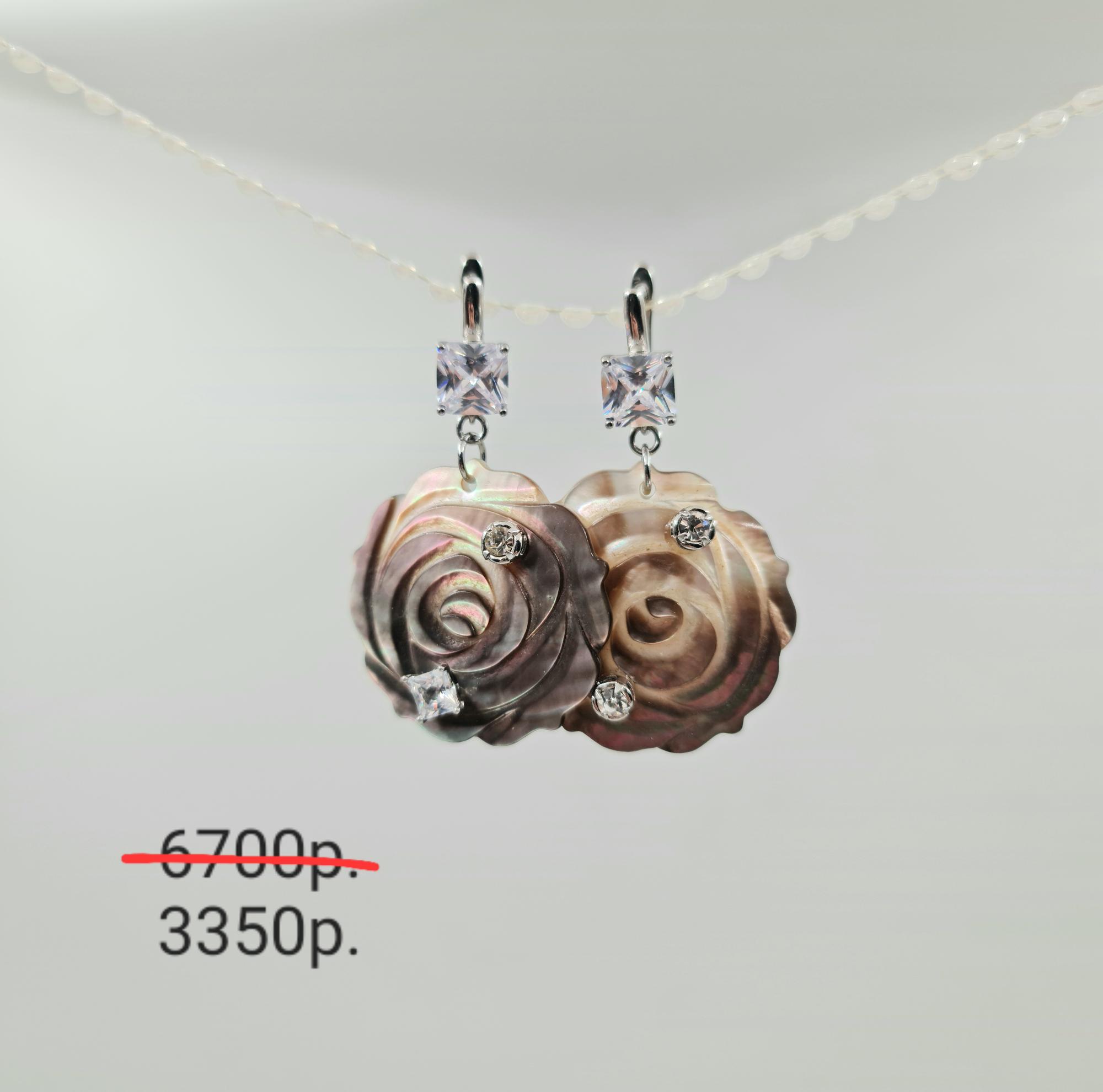 Серьги "Розы" -50%