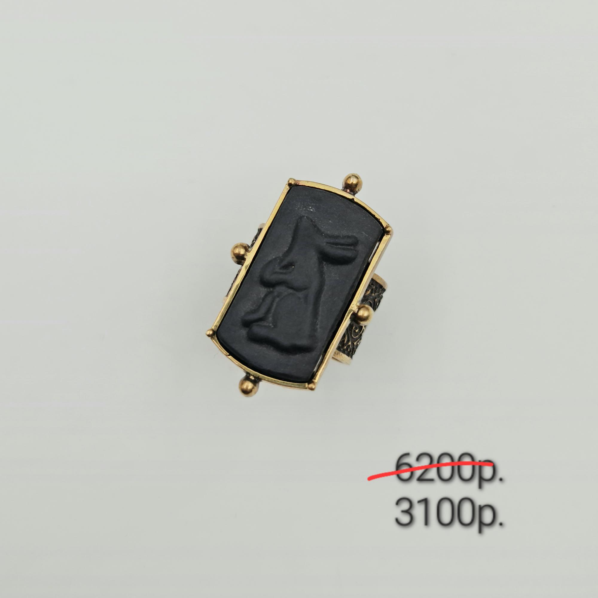 Кольцо с рельефом кролика 2 - 50%