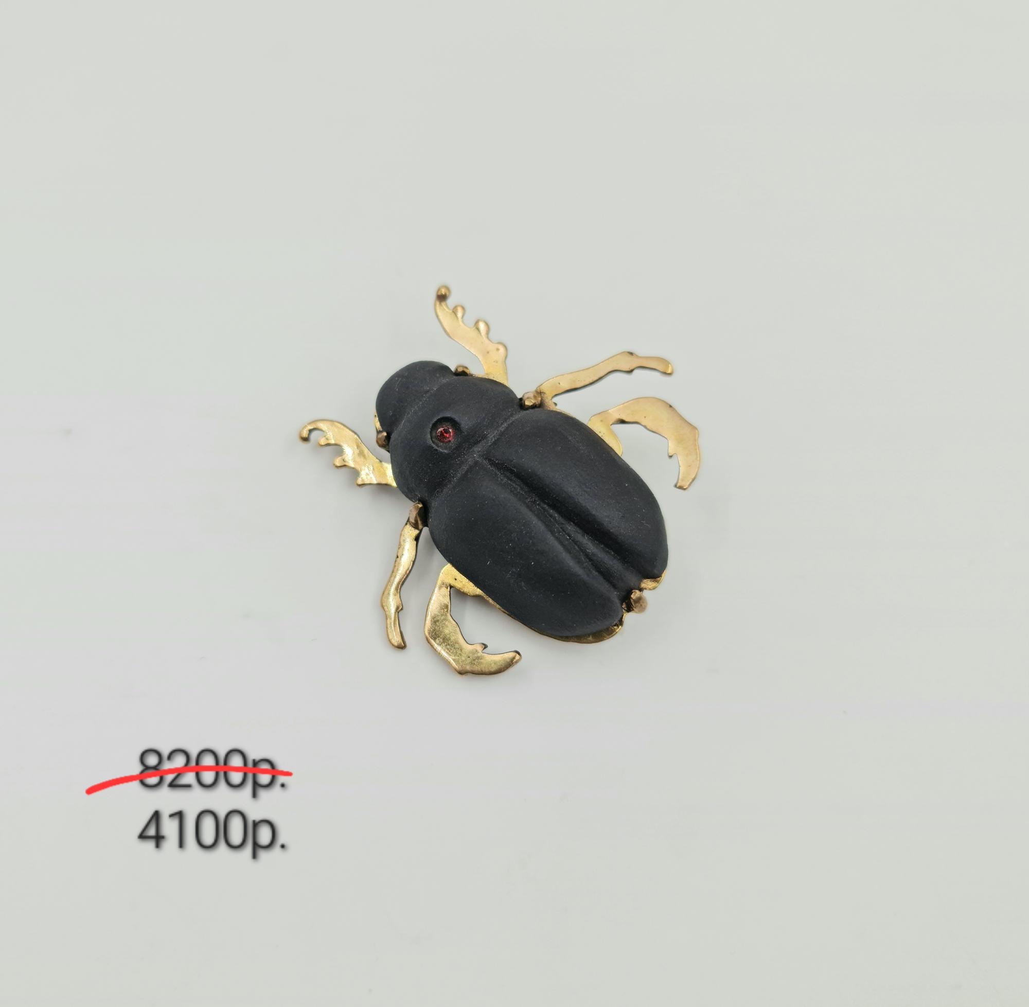 Брошь "Скарабей" -50%