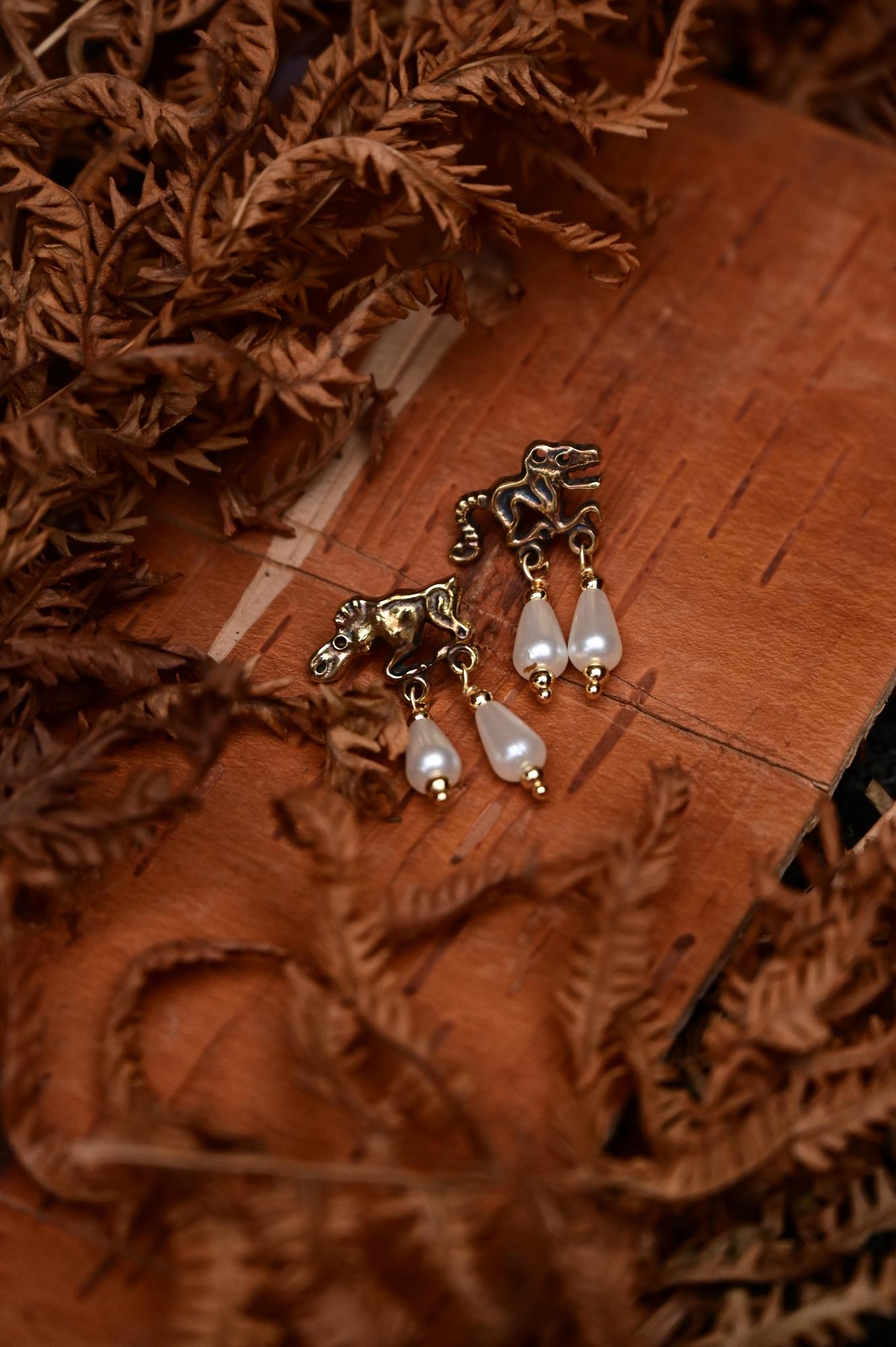 Серьги "Охота"