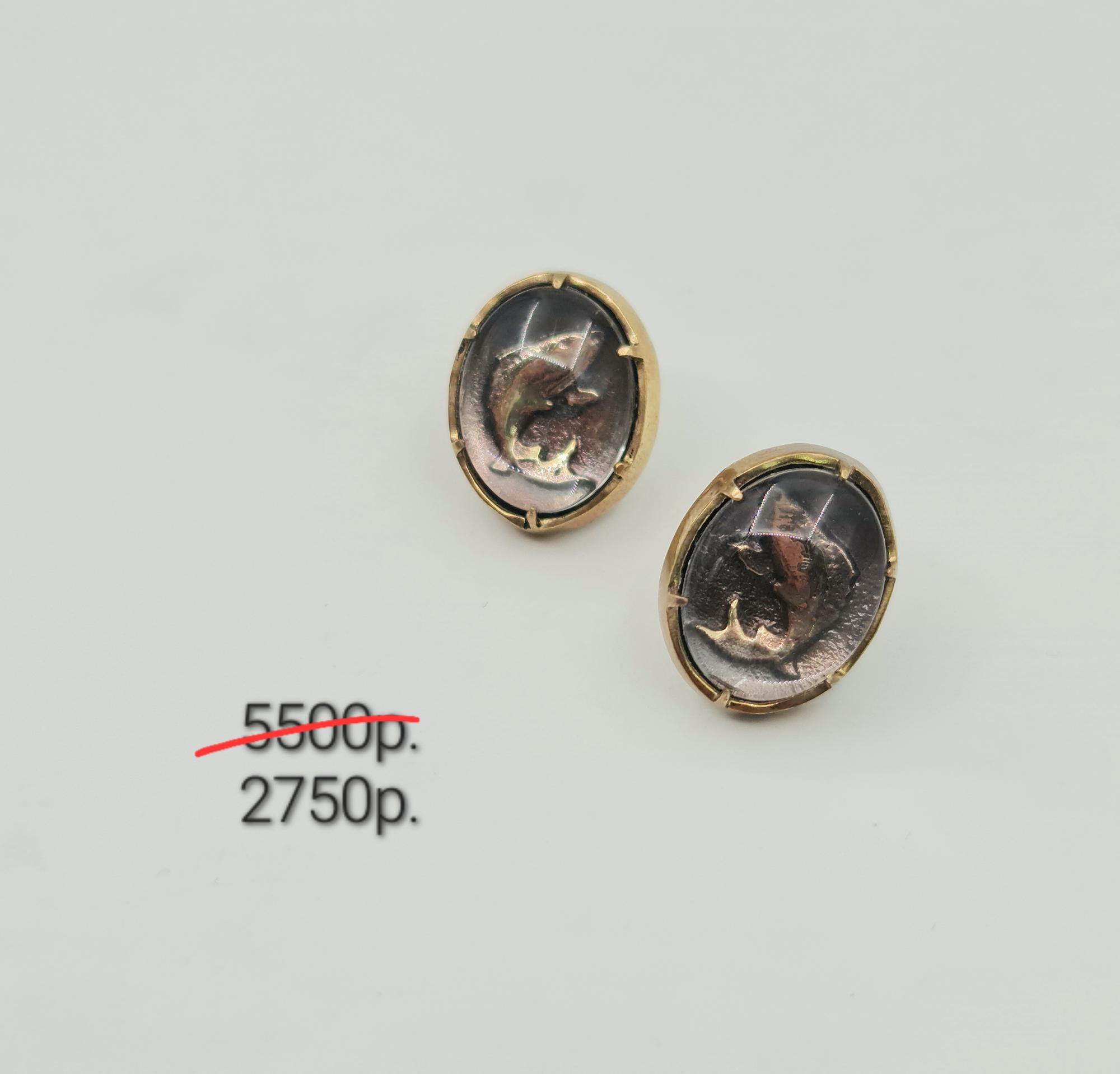 Серьги "Рыбки" малые -50%